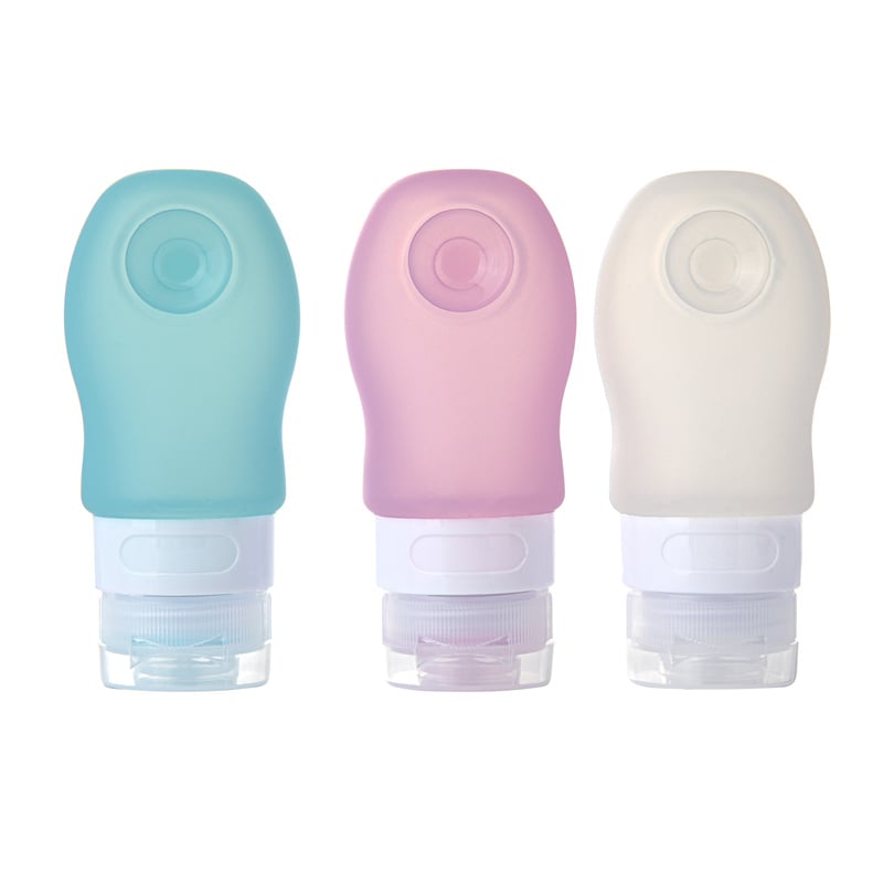 Ensemble de bouteilles de voyage portables en Silicone, conteneurs de toilette compressibles anti-fuite, Tube cosmétique de taille de voyage